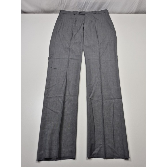Ballin Dress Pants Mens 36x37 Gray Wool Flat Front Comfort-EZE Soho NWT Canada